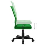 vidaXL Chaise de bureau Vert 44x52x100 cm Tissu en maille