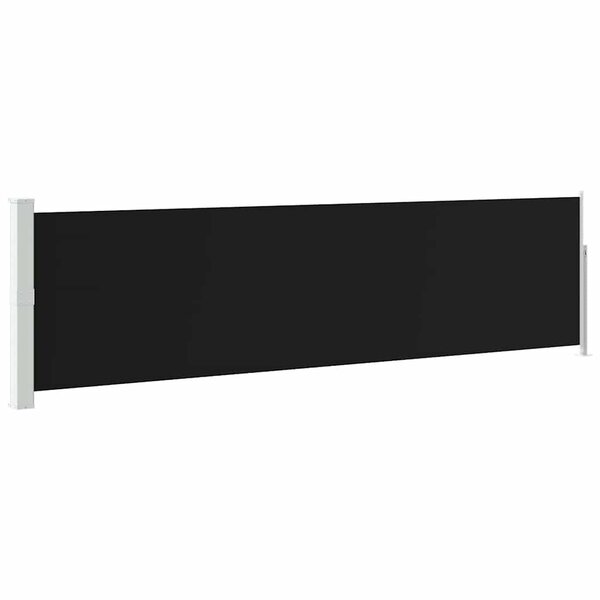 vidaXL Auvent latéral rétractable de patio 140x500 cm Noir