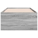 vidaXL Lit de jour et tiroirs sonoma gris 90x200 cm bois d'ingénierie