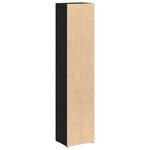 vidaXL Armoires à CD 2 Pièces chêne noir 21x16x93 5 cm bois d'ingénierie