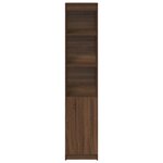 vidaXL Buffet haut chêne marron 37 5x35x180 cm bois d'ingénierie