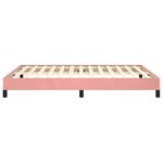 vidaXL Cadre de lit sans matelas rose 140x190 cm velours