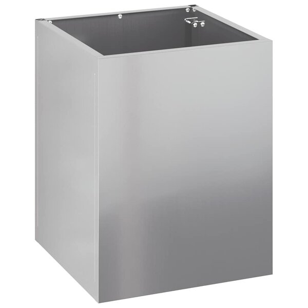 vidaXL Cache-pot de jardin Acier galvanisé 32 x 32 x 40 cm