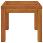 vidaXL Tabourets de jardin et coussins 2 Pièces 40x40x42 cm Acacia solide