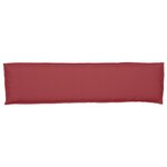 vidaXL Coussin de palette pour banc Rouge vin 150x40x8 cm en tissu Oxford