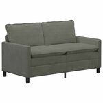 vidaXL Canapé Gris clair 156 x 81 x 87 5 cm Tissu