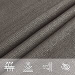 vidaXL Voile d'ombrage 160 g/m² Anthracite 4x5x6 8 m PEHD
