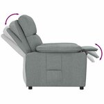 vidaXL Fauteuil inclinable Gris foncé Tissu