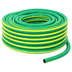 vidaXL Tuyau de jardin 5 couches Vert et jaune 1 / 2'' 20 m PVC