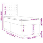 vidaXL Sommier à lattes de lit avec matelas Cappuccino 80x200 cm