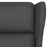 vidaXL Fauteuil de massage Gris foncé Tissu