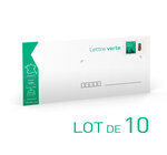 Prêt-à-Poster - Lettre Verte - 20g - Format DL - Enveloppes en lot de 10