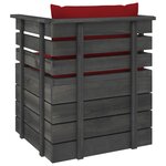 Vidaxl salon de jardin palette 12 pièces avec coussins bois de pin massif