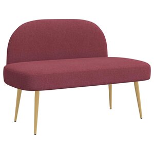 vidaXL Banc rembourré avec dossier Bordeaux 110 x 60 x 76 cm