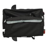 vidaXL Remorque de vélo noir et gris 30 kg fer