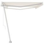 vidaXL Auvent automatique sur pied 500x350 cm Crème