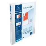 Classeur Pp Personnalisable Kreacover - 2 Anneaux En D 20mm - A4 Maxi - Blanc - X 10 - Exacompta