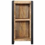 vidaXL Cabinet de Chevet avec étagère Marron Bois de manguier massif