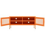 Vidaxl meuble tv orange 105x35x50 cm acier