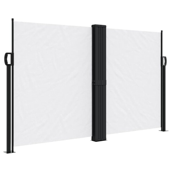 vidaXL Auvent latéral rétractable blanc 140x1000 cm