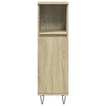 vidaXL Armoire salle de bain chêne sonoma 30x30x100 cm