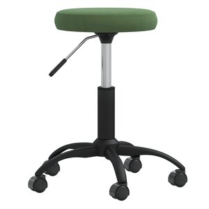 vidaXL Chaise de salle à manger Vert foncé Velours
