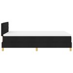 vidaXL Lit à ressort avec matelas et LED Noir 120x190 cm Tissu