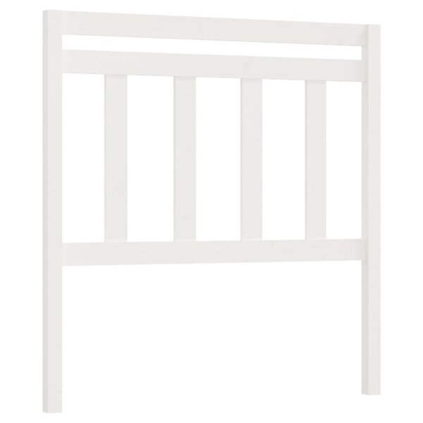 vidaXL Tête de lit Blanc 96x4x100 cm Bois massif de pin