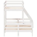 vidaXL Lit superposé sans matelas 90x200/120x200 cm blanc bois massif