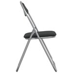 vidaXL Chaise pliante 8 pc Simili cuir Noir et gris 48 x 43 5 x 81 cm