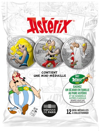 Pochette surprise 12 mini-médailles - Astérix