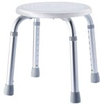 RIDDER Tabouret de salle de bain rond Blanc 110 kg A00603101