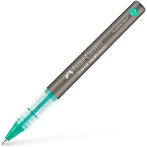 Roller Free Ink needle  0 5 mm  vert FABER-CASTELL