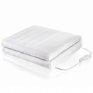 Tristar couverture électrique bw-4752 160 x 140 cm 2 x 60 w blanc