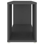 vidaXL Meuble TV Gris 60x24x32 cm Aggloméré