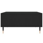 vidaXL Table basse noir 60x60x30 cm bois d'ingénierie