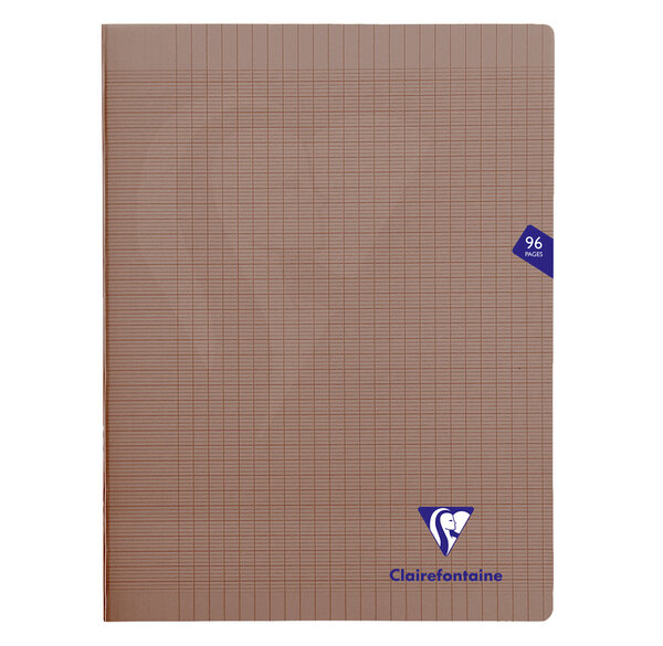 Cahier MIMESYS Piqué Polypro 24 x 32 cm 96 pages 90g Séyès Noir CLAIREFONTAINE