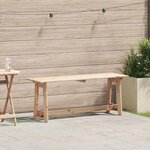 vidaXL Banc extérieur Marron 119 x 35 x 47 cm Bois de pin massif