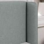 vidaXL Oreille de tête de lit Gris 40 5 x 40 5 x 4 cm tissu