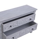 vidaXL Buffet avec 2 tiroirs 90x30x60 cm Bois d'acajou massif