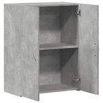 vidaXL Armoire de classement gris béton bois d'ingénierie