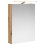 vidaXL Armoire Miroir de Salle de Bain Chêne artisan 50 x 14 5 x 70 cm