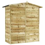 vidaXL Abri de stockage de jardin Bois de pin imprégné