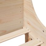vidaXL Cadre de lit sans matelas 140x200 cm bois massif de pin