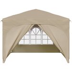 vidaXL Tente de fête pop-up 290 x 290 x 245 cm Crème