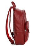 Sac à dos business en cuir - sac ordinateur - L27.5 x H34.0 x P9.5 cm - KATANA - 69512-Rouge