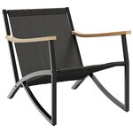 vidaXL Ensemble de meubles de balcon 4 Pièces avec coussins acier noir