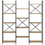 vidaXL Étagère chêne artisanal 156 x 25 x 167.5 cm Bois d'ingénierie