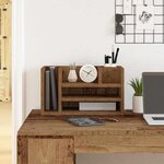 vidaXL Organiseur de bureau chêne artisanal 44.5 x 24 x 25 cm
