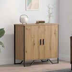 vidaXL Buffet chêne artisanal 78 x 35.5 x 74.5 cm Bois d'ingénierie